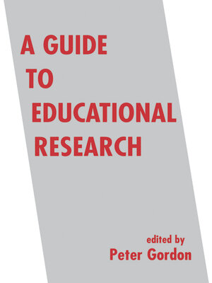 cover image of A Guide to Educational Research